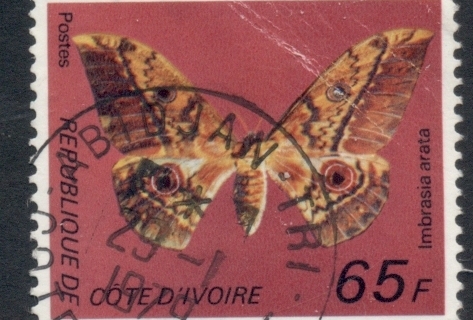 Ivory Coast 1977 Insects, Butterflies 65f