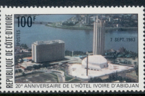 Ivory Coast 1983 Ivory Hotel 20th Anniv.