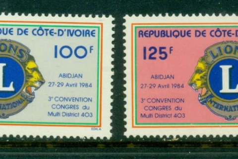 Ivory Coast 1984 Lions Club Intl.
