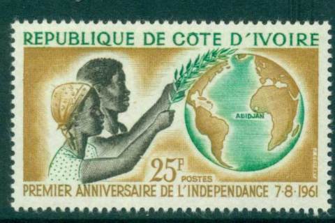 Ivory Coast 1961 Independence 1st Anniv.