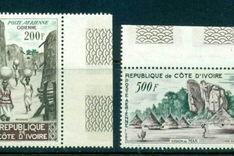 Ivory Coast 1962 Views Air mail