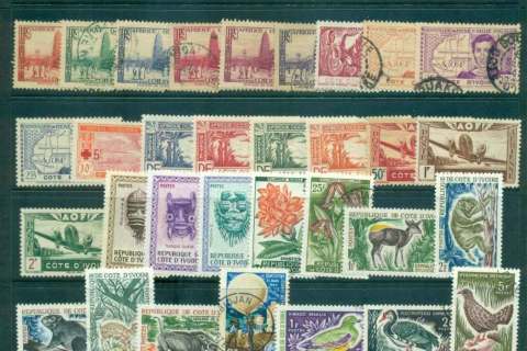 Ivory Coast 1930s on Assorted