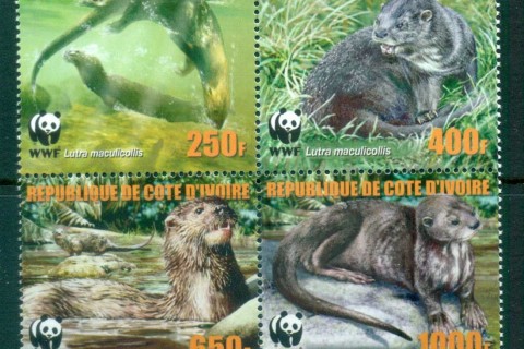 Ivory Coast 2005 WWF Speckle Throated Otter
