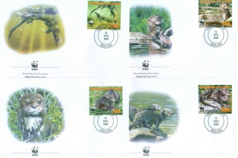 Ivory Coast 2005 WWF Speckle Throated Otter