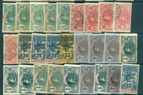 Ivory Coast 1906-07 Pictorials Asst