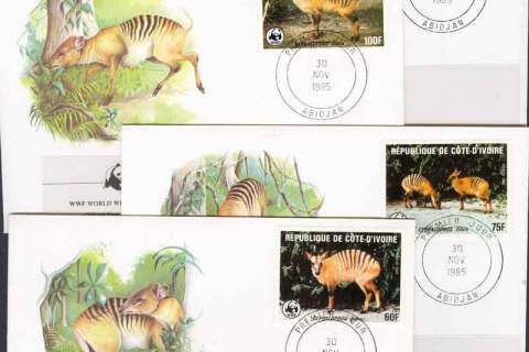 Ivory Coast 1985 WWF Zebra Duiker