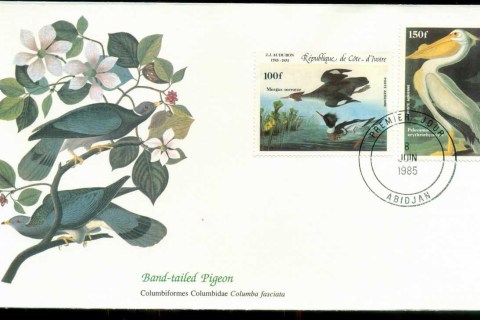 Ivory-Coast-1985-Audubon-Birds