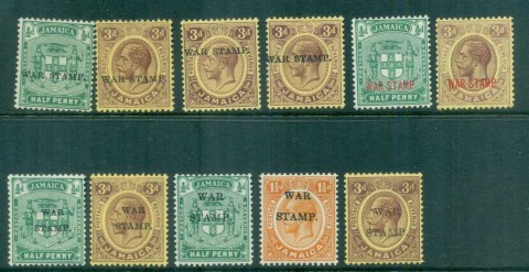 Jamaica-1961-18-War-Tax-Asst-MLH-lot81191