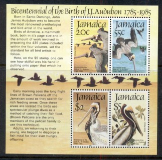 Jamaica-1985-Audubon-Birds-MS-MUH