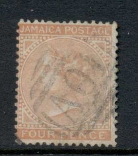 Jamaica-1870-71-QV-4d-brown-orange-FU