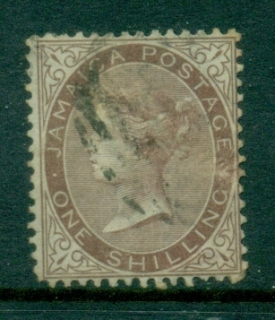 Jamaica-1870-71-QV-Portrait-Wmk-Crown-CC-1-FU