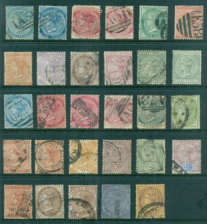 Jamaica-1870-on-QV-Assorted-Oddments-faults-MH-FU