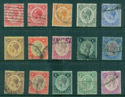 Jamaica-1912-on-KGV-Assorted-Oddments-MLH-FU