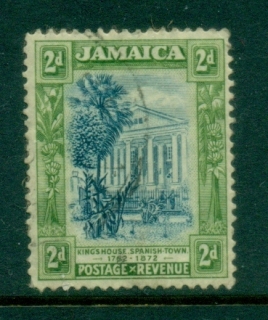 Jamaica-1921-23-KGV-Pictorial-Wmk-Multiple-Crown-Script-CA-2d-FU