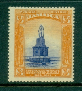 Jamaica-1921-23-KGV-Pictorial-Wmk-Multiple-Crown-Script-CA-3-MLH