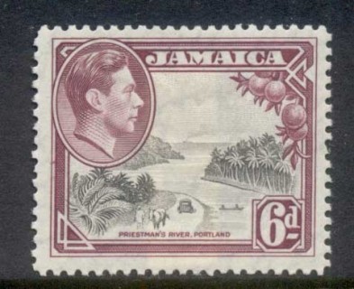 Jamaica-1938-51-KGVI-Pictorial-6d-Prestmans-River-MLH