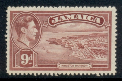 Jamaica-1938-51-KGVI-Pictorial-9d-MLH