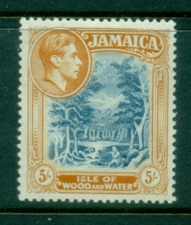 Jamaica-1938-51-KGVI-Pictorials-5-Perf-13-MLH