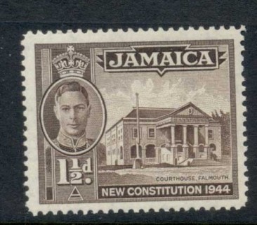 Jamaica-1945-New-Constitution-1-5d-Perf-12-5-MLH