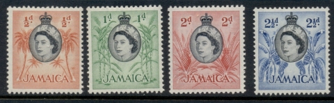 Jamaica-1956-QEII-Pictorial-0-5d-2-5d-MLH