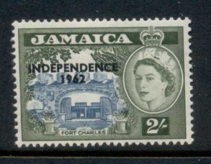 Jamaica-1962-QEII-Pictorial-Opt-Independence-2-MLH