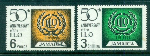 Jamaica-1969-ILO-50th-Anniversary-FU-MLH