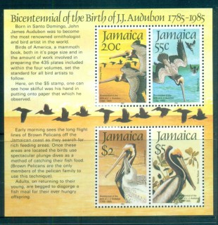 Jamaica-1985-Audubon-Birds-MS-MUH