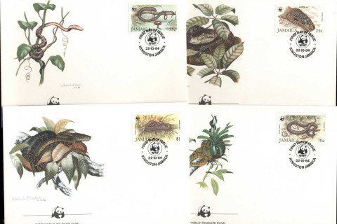 Jamaica-1984 WWF Jamaican Boa 4xFDC