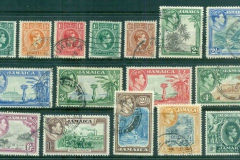 Jamaica-1938-51-KGVI-Pictorials-Asst-to-10-FU