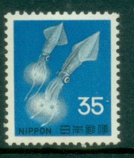 Japan-1966-69-Pictorial-35y-Luminescent-Squid-MUH