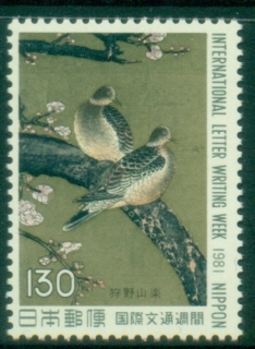 Japan-1981-International-Letter-Writing-Week-Bird-MUH