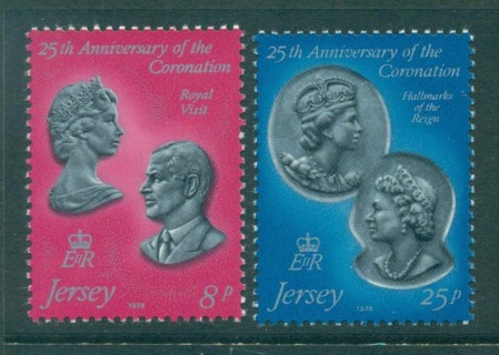 Jersey-1978 QEII Coronation 25th Anniversary