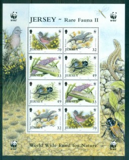 Jersey-2004 WWF Threatened species of Jersey MS