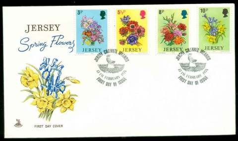 Jersey-1974-Spring-Flowers-FDC-lot51502