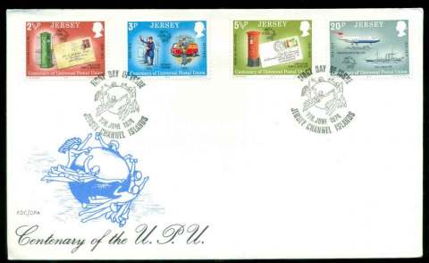 Jersey-1974-UPU-centenary-FDC-lot51494