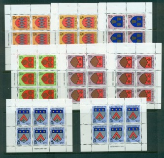 Jersey-1981-83-defin-Booklet-Panes-8-with-different-dates-etc-MUH-lot57375