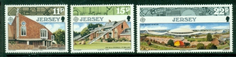 Jersey-1987-EUROPA-Stamps-Modern-Architecture-MUH