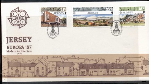 Jersey-1987-Europa-Architecture-FDC