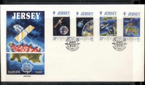 Jersey-1991-Europa-Man-in-Space-FDC