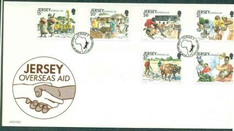 Jersey-1991-Overseas-Aid-FDC-lot51506