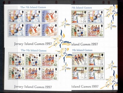 Jersey-1996-Jersey-Island-Games-4x-booklet-panes-MUH