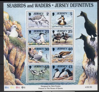 Jersey-1998-Sea-Birds-Waders-MS-MUH