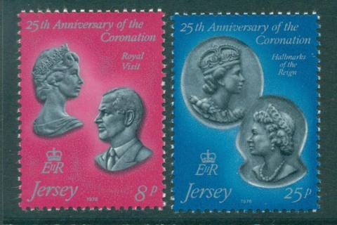 Jersey-1978 QEII Coronation 25th Anniversary