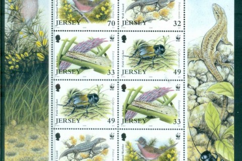 Jersey-2004 WWF Threatened species of Jersey MS