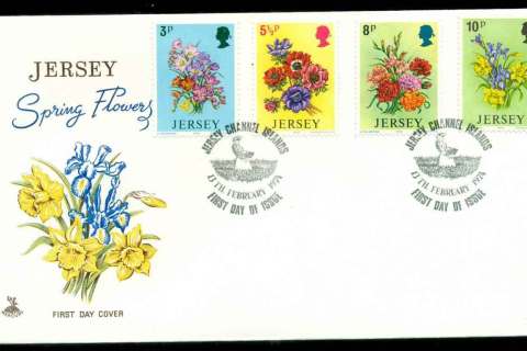Jersey-1974-Spring-Flowers-FDC-lot51502