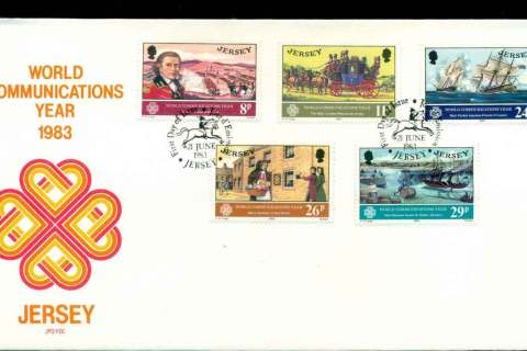 Jersey-1983-World-Communications-year-FDC-lot51493
