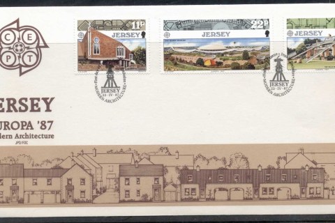 Jersey-1987-Europa-Architecture-FDC