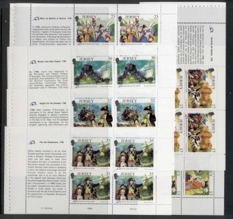 Jersey-1989-French-Revolution-Bicent-6x-booklet-panes-MUH