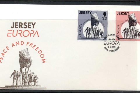 Jersey-1995-Europa-Peace-Freedom-FDC