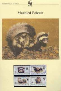 Kazakhstan-1997 WWF Marbled Polecat